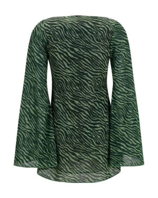 Oseree Green Casual Dress