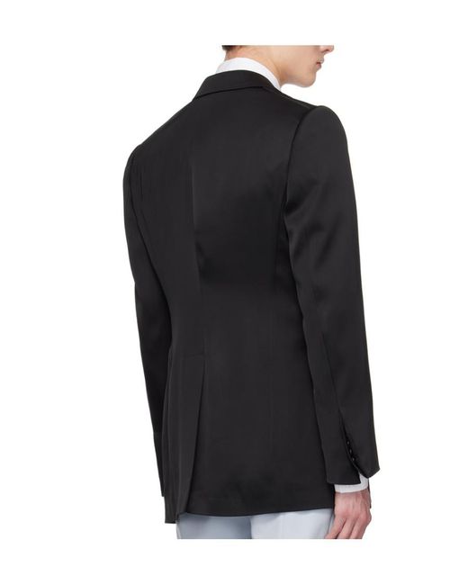 McQueen Black Double Breasted Tailored Blazer for men