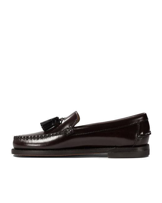 Sebago Black Round Toe Loafers