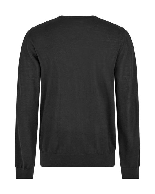 Prada Black Crew-Neck Long-Sleeve Knit Sweater for men