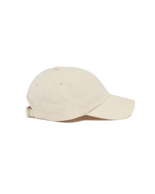 Jacquemus White Logo Embroidered Curved Peak Baseball Cap for men