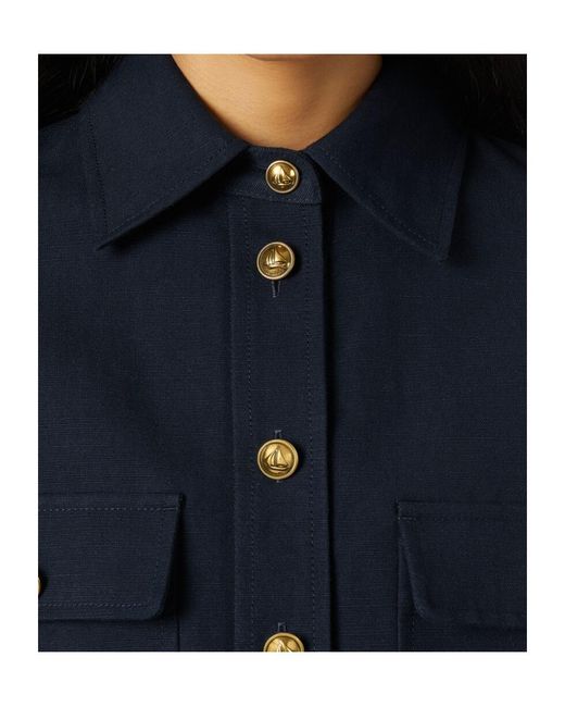 Loro Piana Blue Kaylan Shirt Jacket