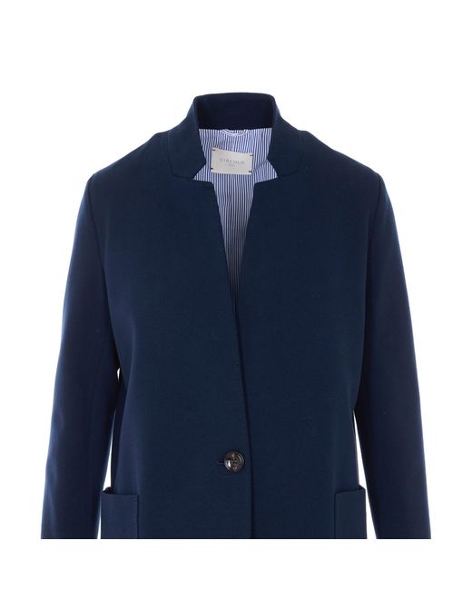 Circolo 1901 Blue Single-Breasted Coat