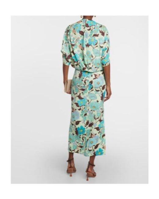 Stella McCartney Green Caped Maxi Dress