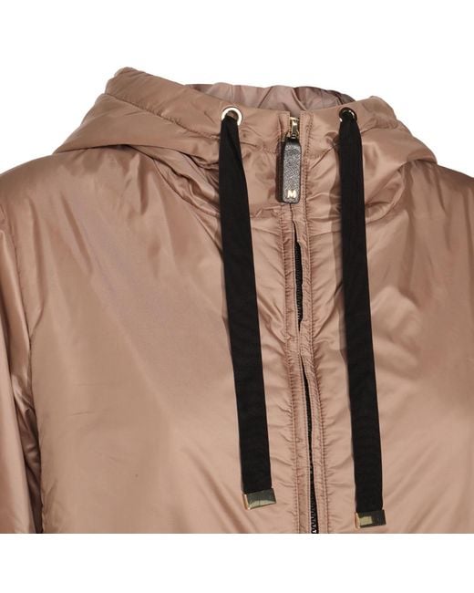 Max Mara Brown The Cube Greenh Hooded Jacket