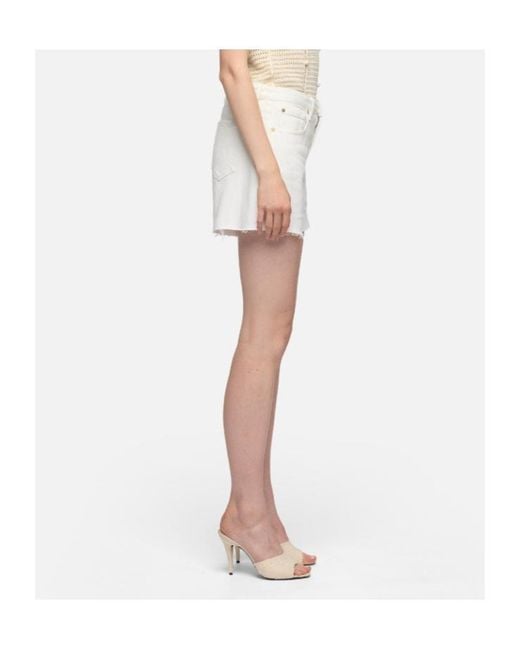 7 For All Mankind White Pocket Shorts