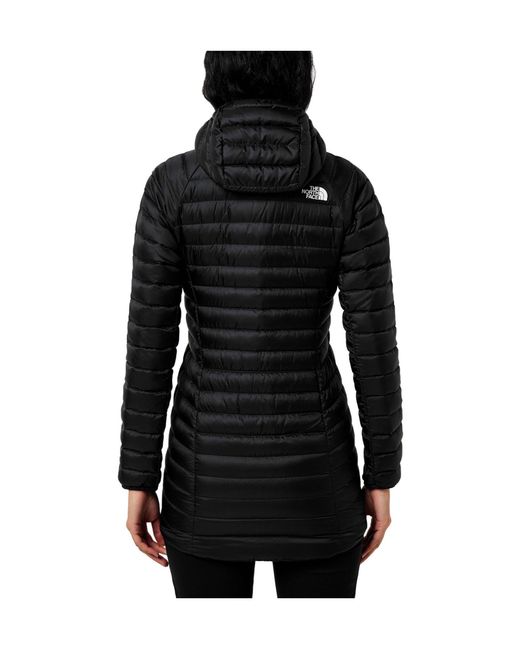 The North Face Black Longline Hooded Jacket