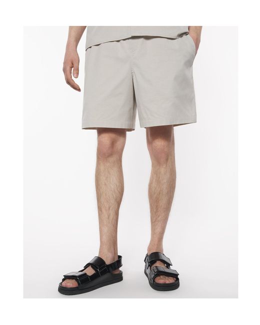 Maison Kitsuné Gray Elasticated Shorts for men