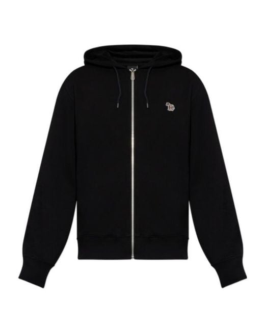 Paul Smith Black Ps Paul Smith Zebra Zip-Up Hoodie for men
