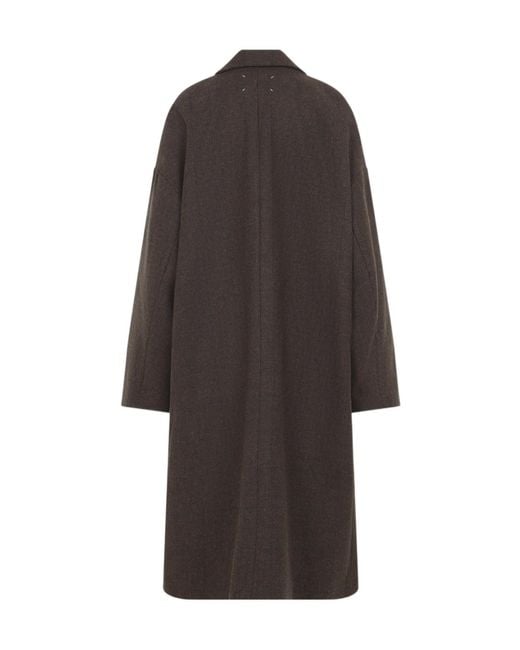 Maison Margiela Brown Long-Sleeved Coat