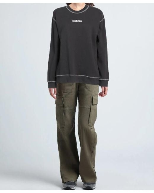 Ganni Black Sweatshirts