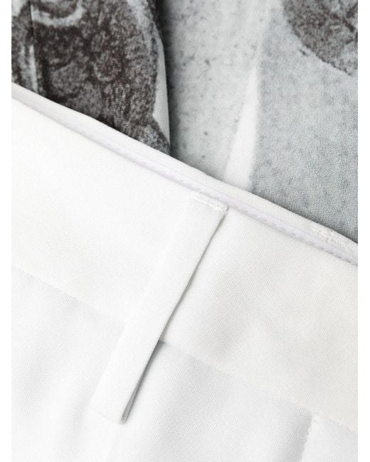 Off-White c/o Virgil Abloh White Botanical Printed Straight Leg Pants