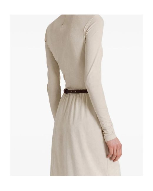 Alberta Ferretti White Turtleneck Sweater