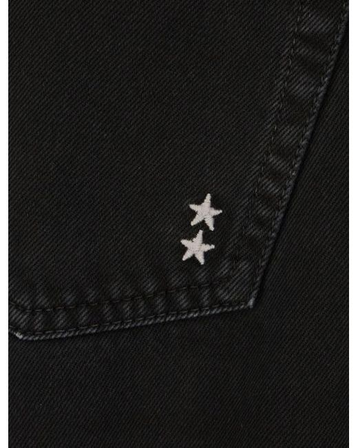 ICON DENIM Black Jeans With Belt Loops for men