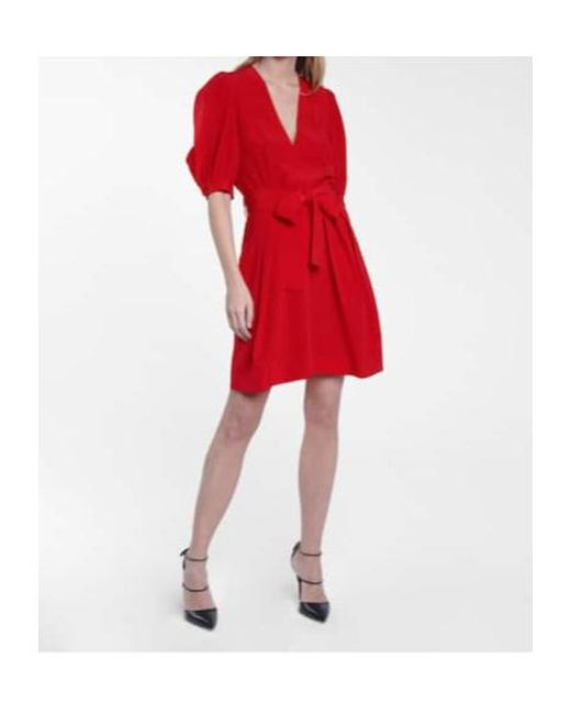 Stella McCartney Red Jordan Silk Minidress