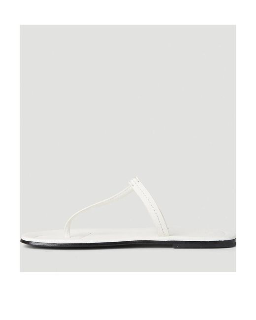 Totême  White Logo Flip-Flops
