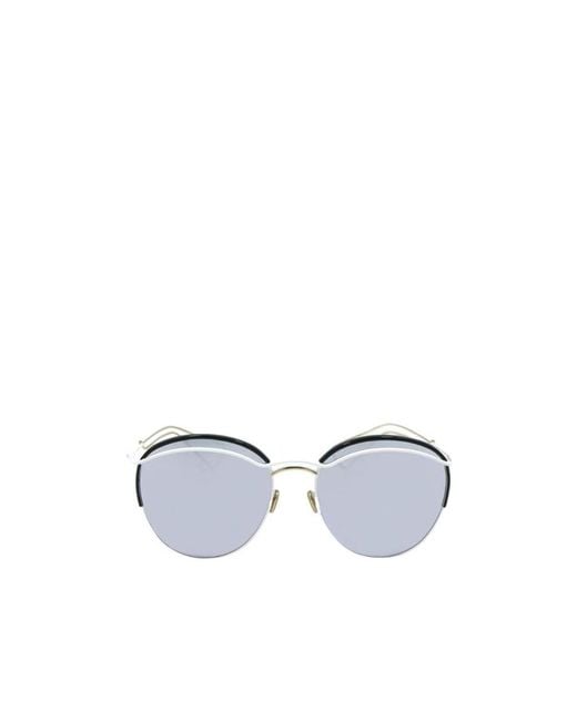 Dior Metallic Round Sunglasses