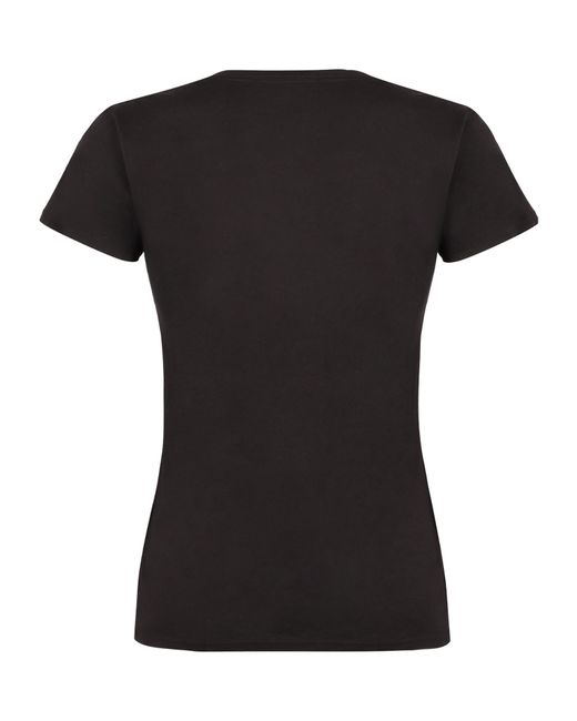 Nili Lotan Black Carol V Neck Tee