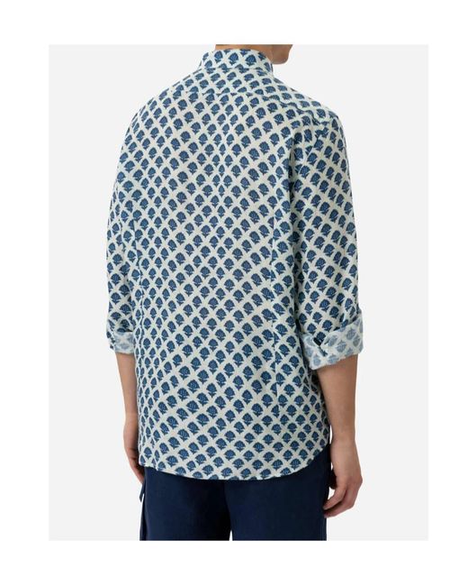 Mc2 Saint Barth Blue Pamplona Shirt for men