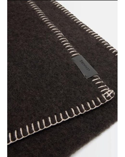 Lemaire Black Cocotte Fluffy Scarf