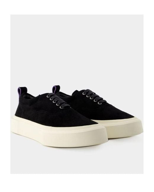 Eytys Black Logo Patch Low-Top Sneakers for men