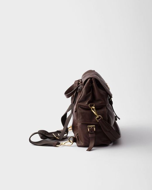 Prada Brown Explore Medium Backpack
