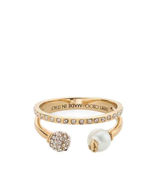 Jimmy Choo Metallic Double Ring