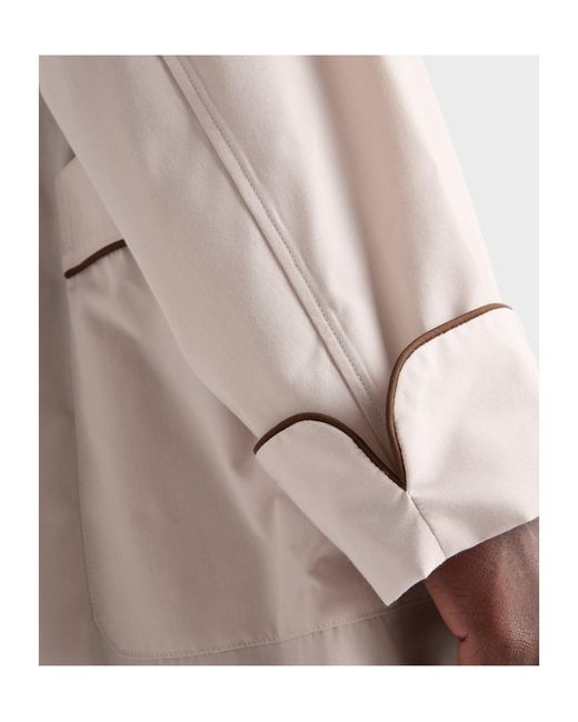 Prada Multicolor Cotton Blend Robe Coat for men