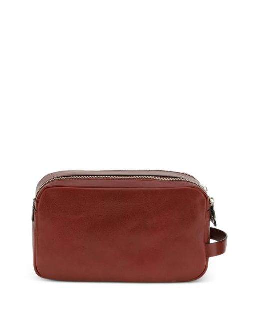 Brunello Cucinelli Red Zipped Beauty Bag for men