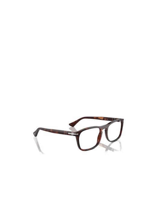 Persol White Rectangle-Frame Glasses for men