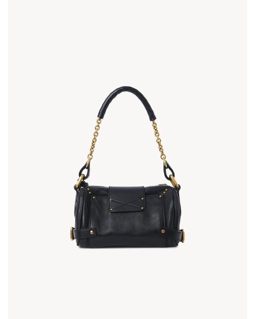 Chloé Black Chloé Paddington Padlock Detailed Small Shoulder Bag