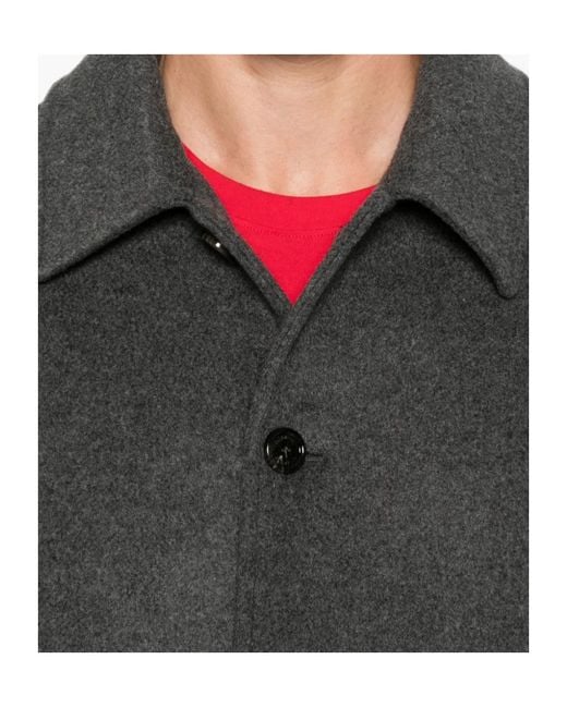 Valentino Gray Button-Up Straight Hem Jacket for men