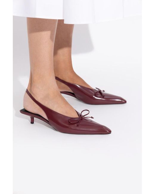 Jacquemus Purple The Low Cubisto Slingbacks