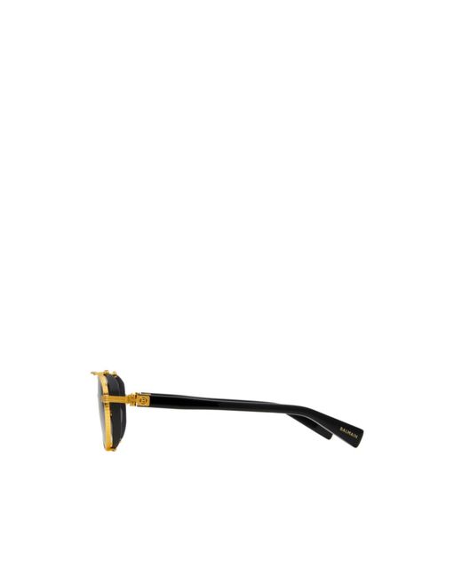 Balmain White Full Frame Sunglasses for men