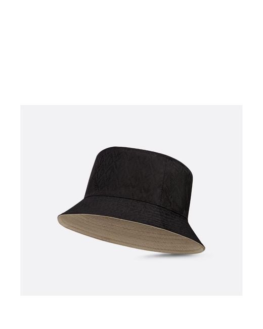 Dior Brown Cd Diamond Reversible Bucket Hat for men