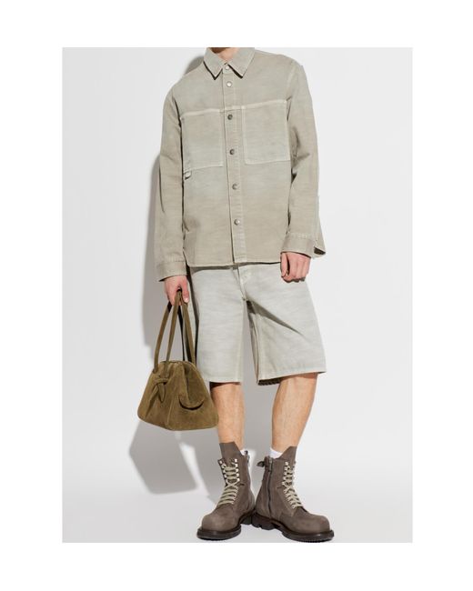 Haikure Gray Arno Long Sleeved Shirt for men