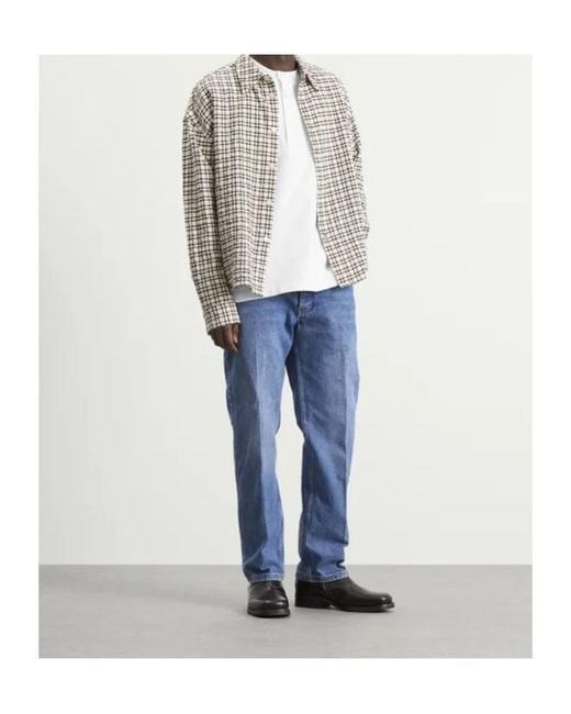 Studio Nicholson Gray Check Shirt for men