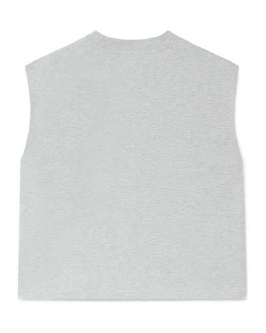 Casablanca Blue Airbrush Mushroom Sleeveless T-Shirt