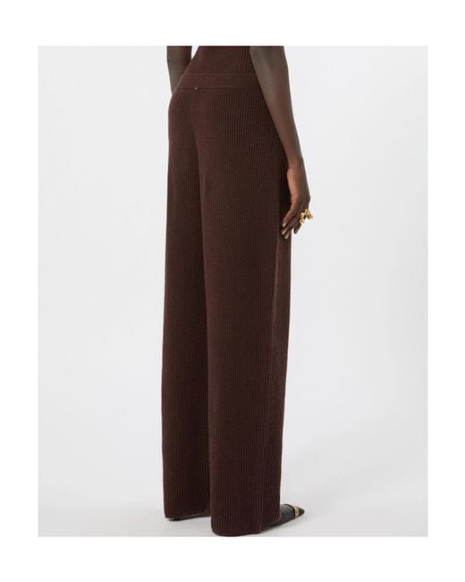 Sportmax Brown Elastic Waist Casual Pants