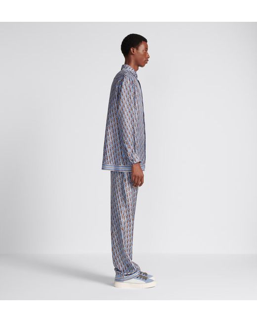 Dior Gray Oblique Pajama Pants for men