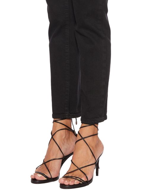 Dondup Black Denim Trousers With Belt Loops