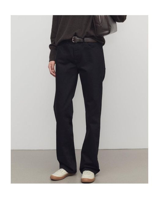 The Row Black Carlyl Five-Pocket Jeans