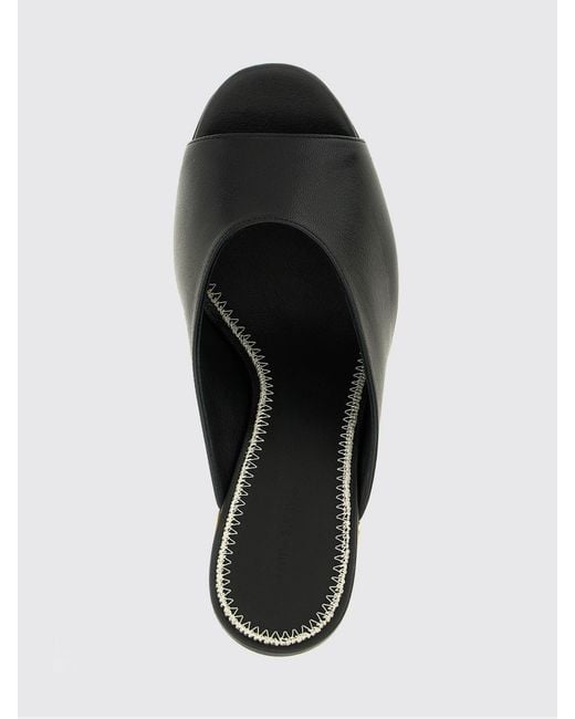 Magda Butrym Black Studded Open Toe Mules