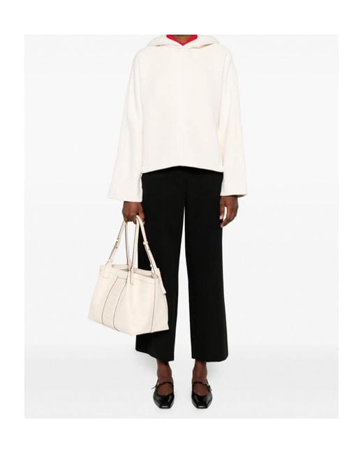 Max Mara Black 'S Argenta Drawstring Cropped Pants