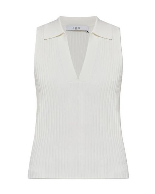 IRO White Sleeveless Top