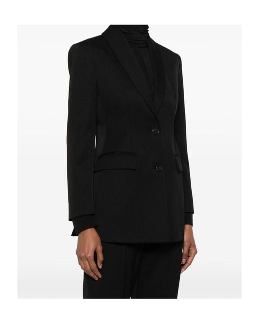 The Row Black Bettina Single-Breasted Blazer