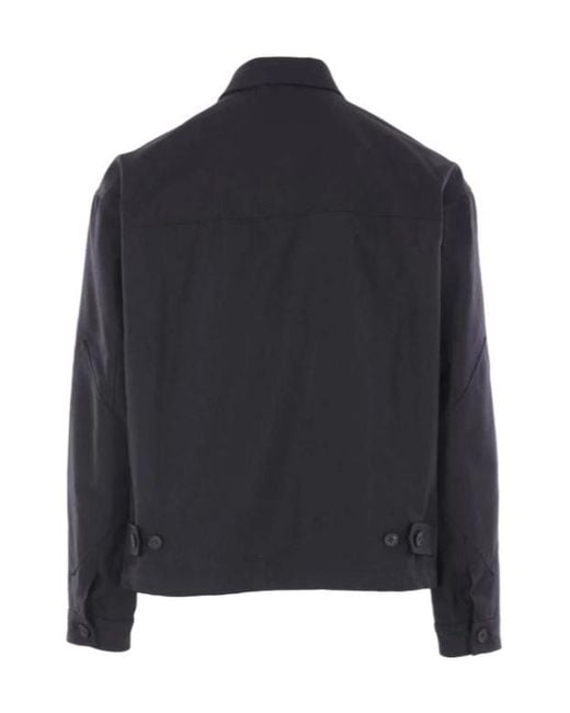 Comme des Garçons Blue Homme Long-Sleeved Zip-Up Jacket for men