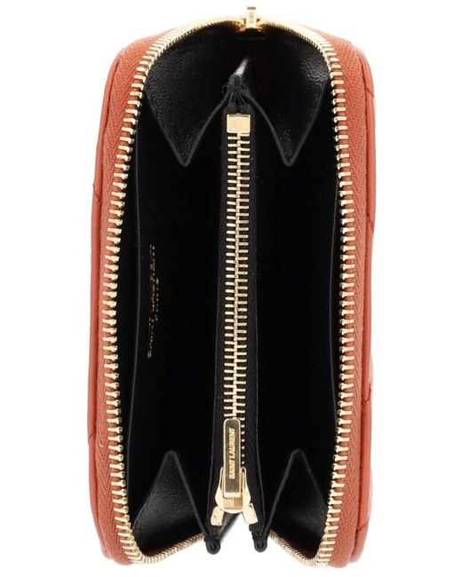 Saint Laurent Orange Cassandre Wallet