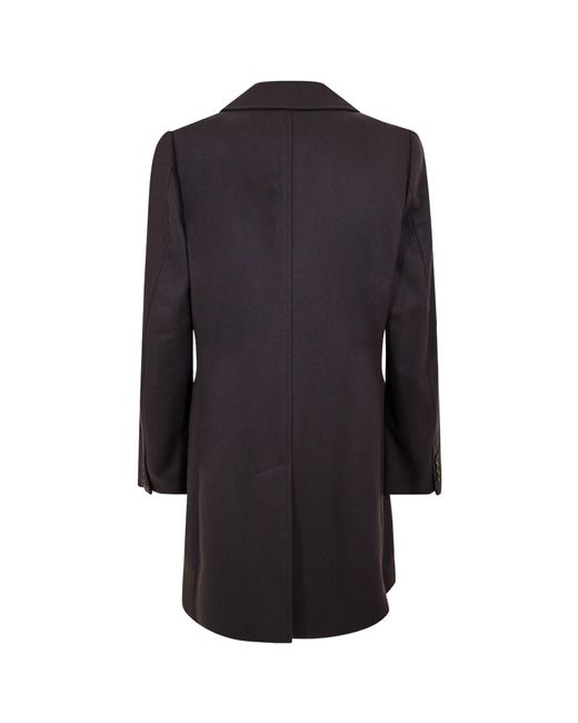 Boss Blue Single- Mid-Length Coat for men