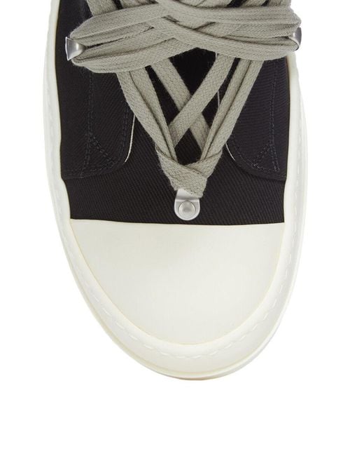 Rick Owens Black Megalace High-Top Sneakers for men